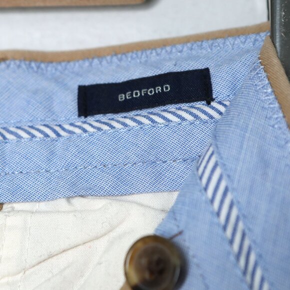 J.Crew Mens Bedford Khaki Pants 100% Cotton Slacks Tan Classic Office Golf - Picture 8 of 12